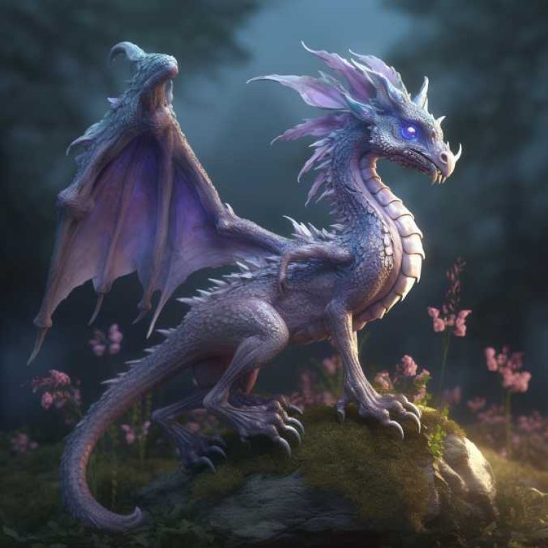 Faerie Dragon (Violet) 1
