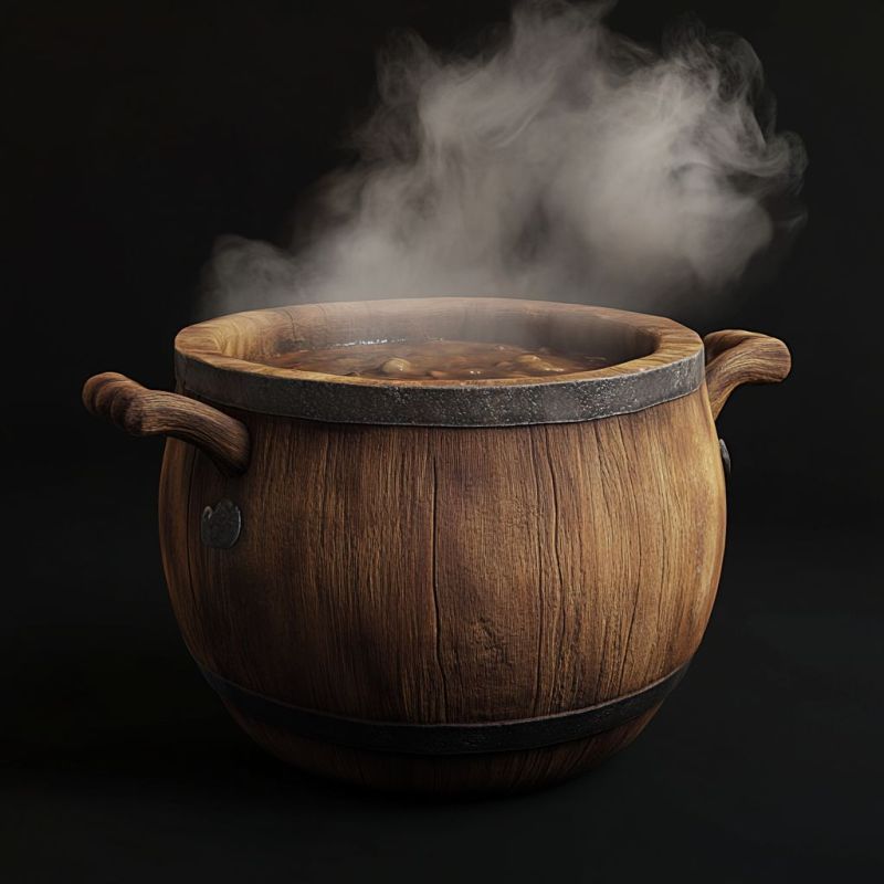 Pot, Wooden