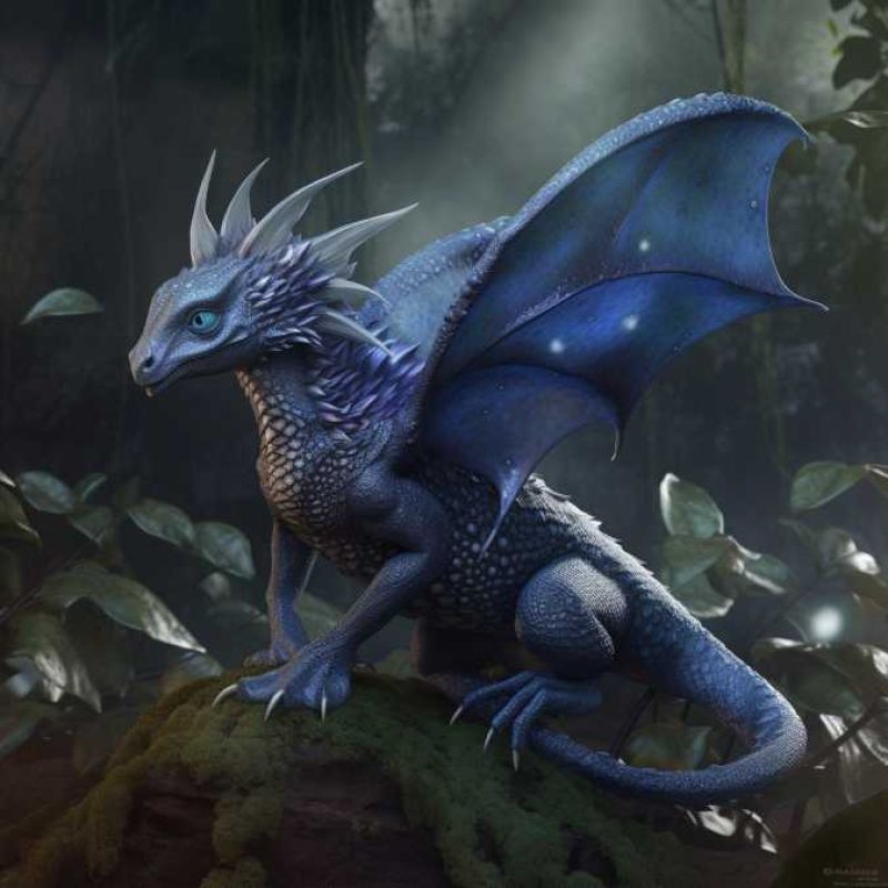 Faerie Dragon (Indigo) 1