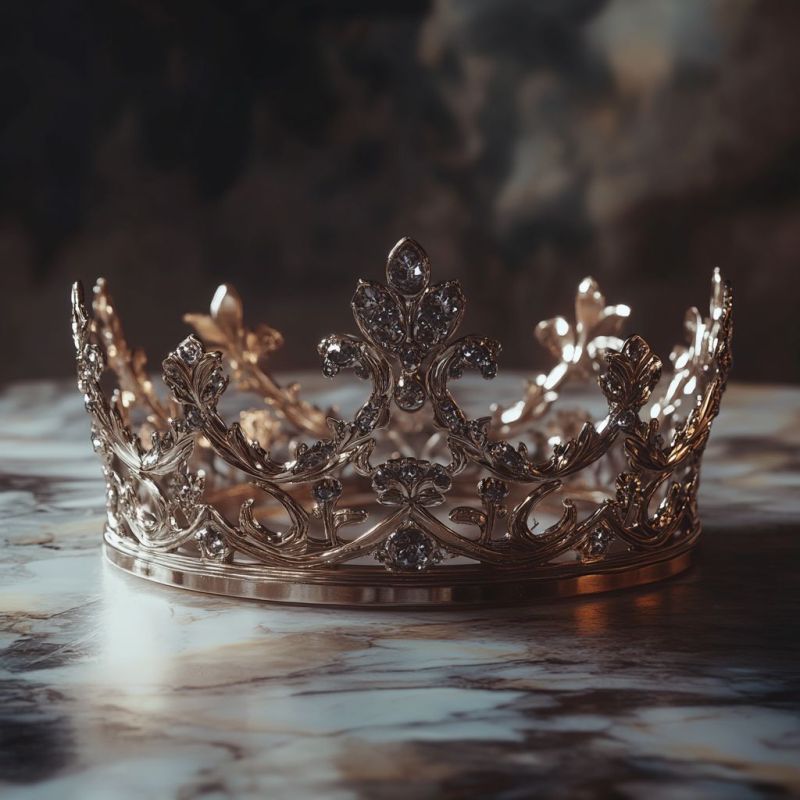 Encrusted Crown, Platinum