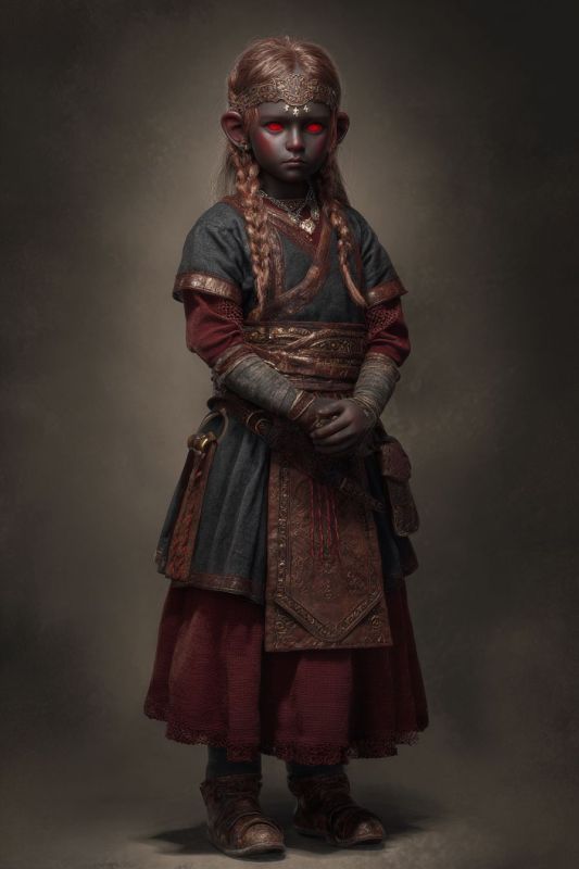 Commoner, Dark Dwarf, Girl 8