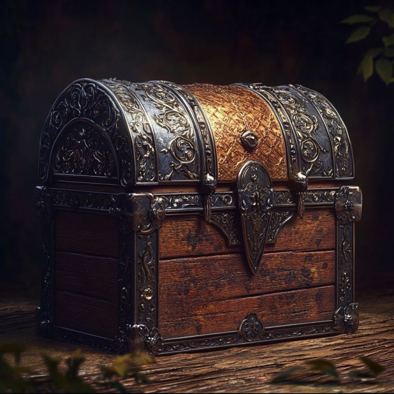 Exquisite chest, tiny replica