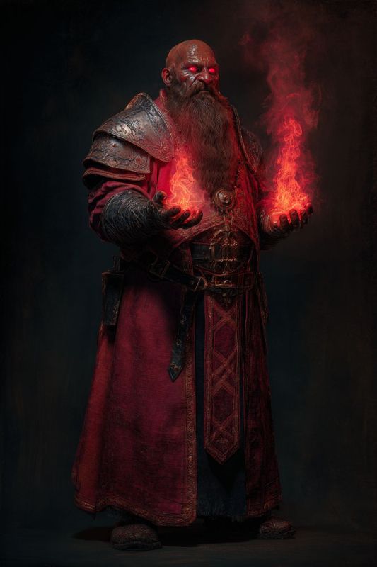 Dark Dwarf Blood Robe Priest 3