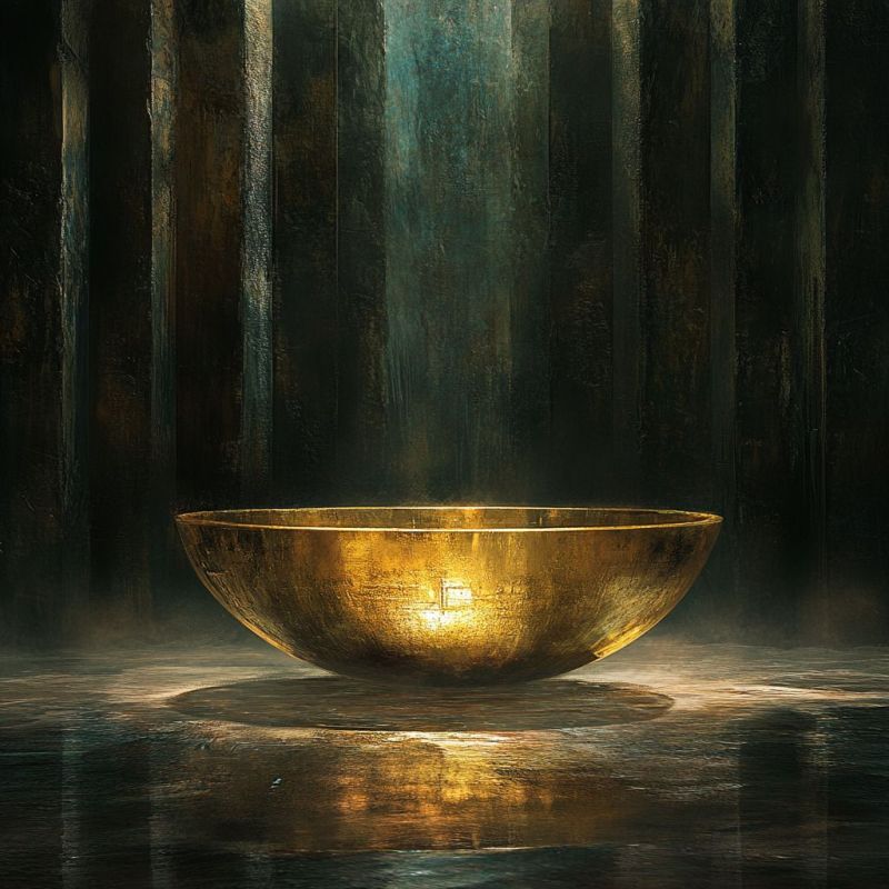 Bowl, Gold