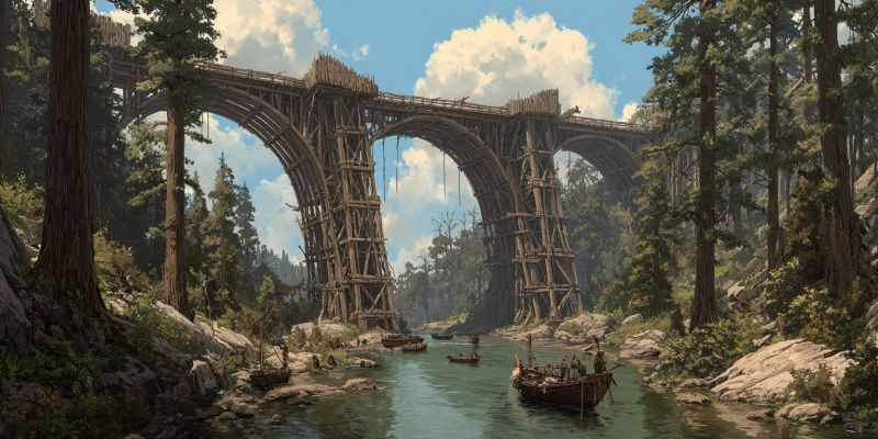 Bridge, Wooden, Colossal