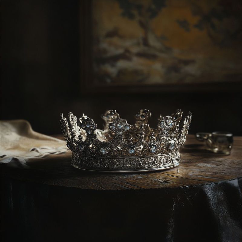 Encrusted Crown, Silver