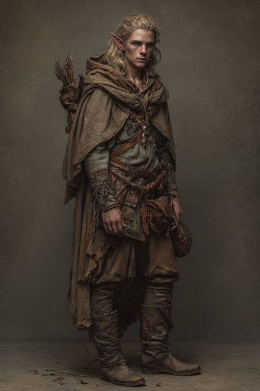 Commoner, Wood Elf, Man 10