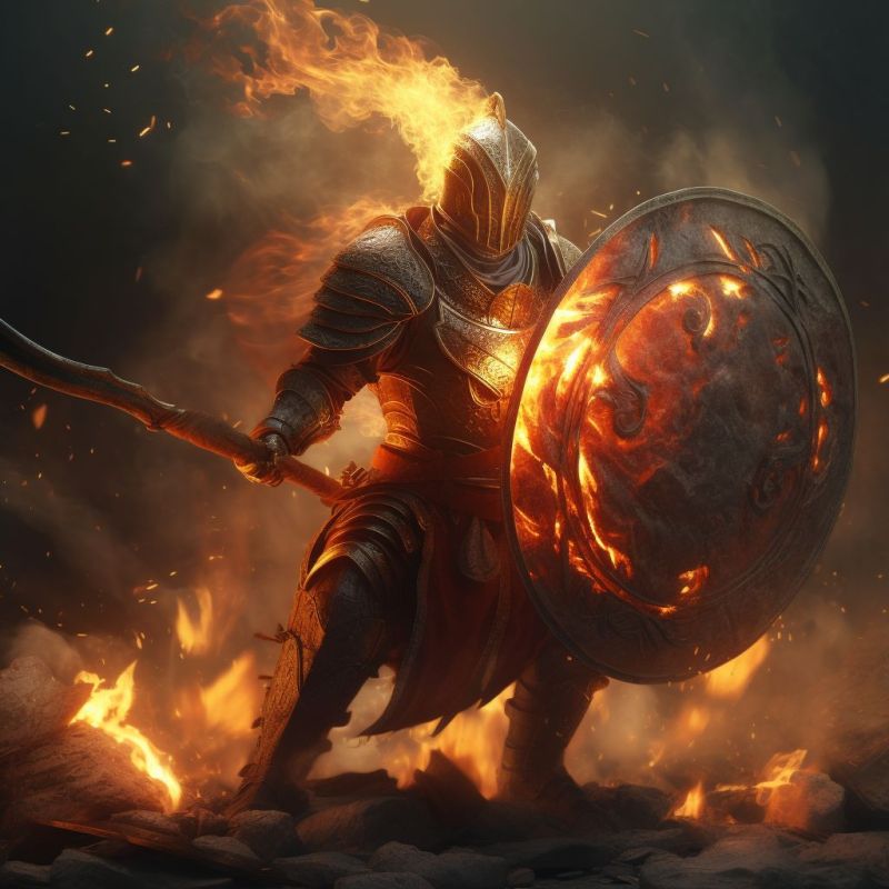 Fire Elemental Knight 2