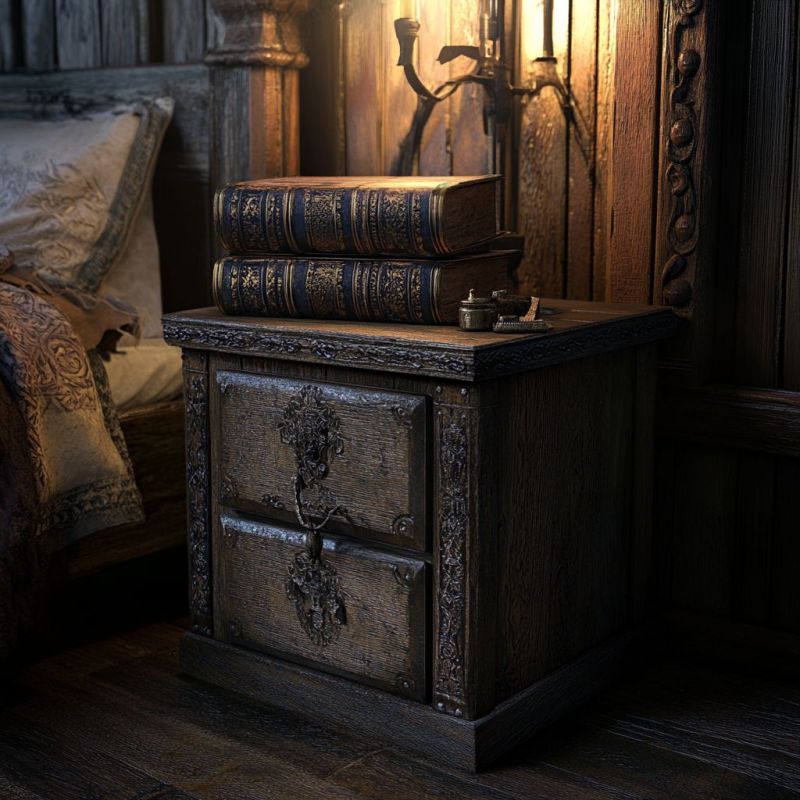 Wooden Nightstand 1