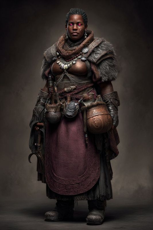 Commoner, Dark Dwarf, Woman 3