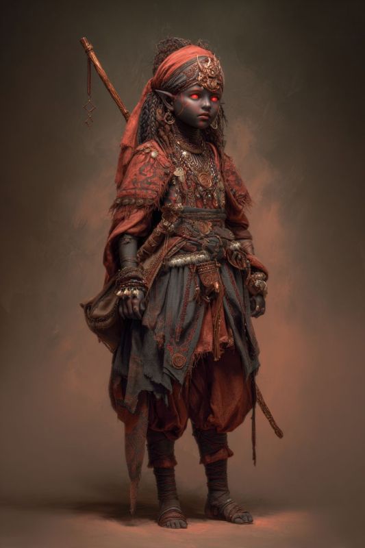 Commoner, Dark Dwarf, Girl 5