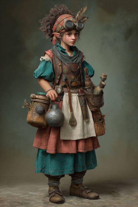 Commoner, Rock Gnome, Woman 8