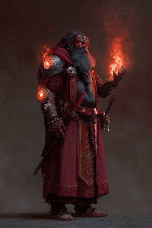 Dark Dwarf Blood Robe Priest 1