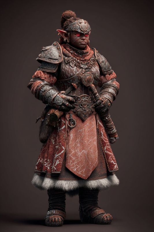 Commoner, Dark Dwarf, Woman 2