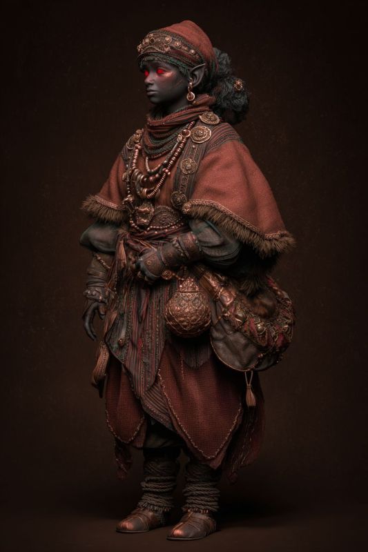 Commoner, Dark Dwarf, Woman 10