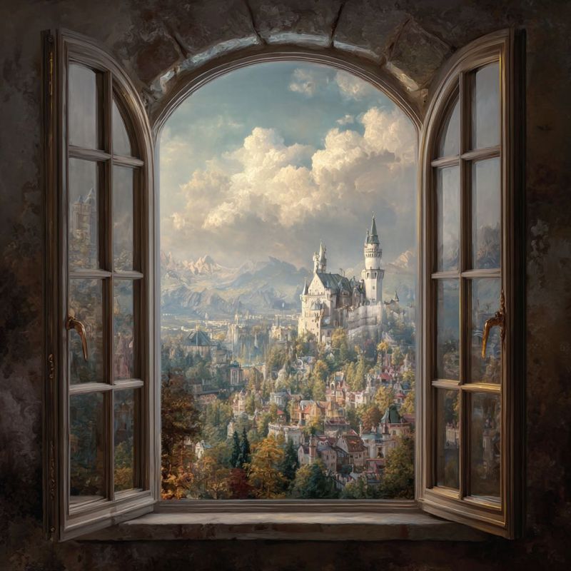 Window, Outside, Large