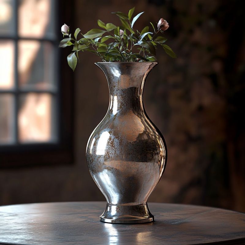 Platinum Trimmed Vase