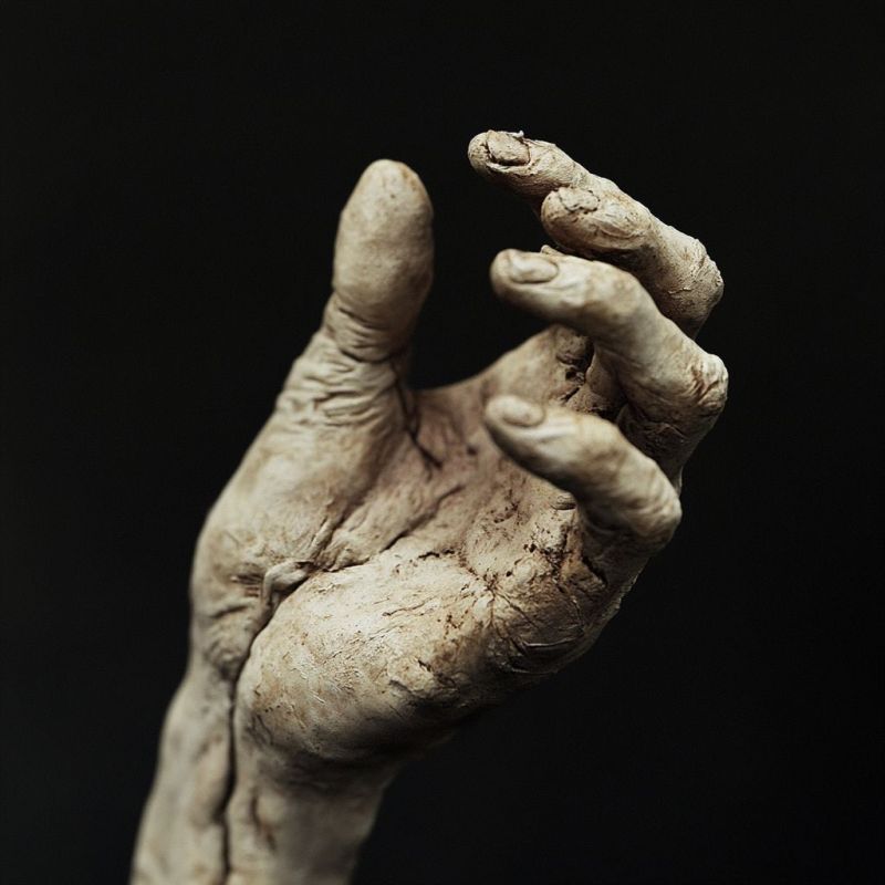 Miniature hand sculpted from clay