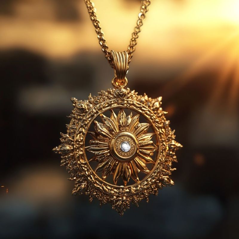 Pendant, sunburst