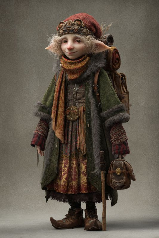 Commoner, Rock Gnome, Woman 2