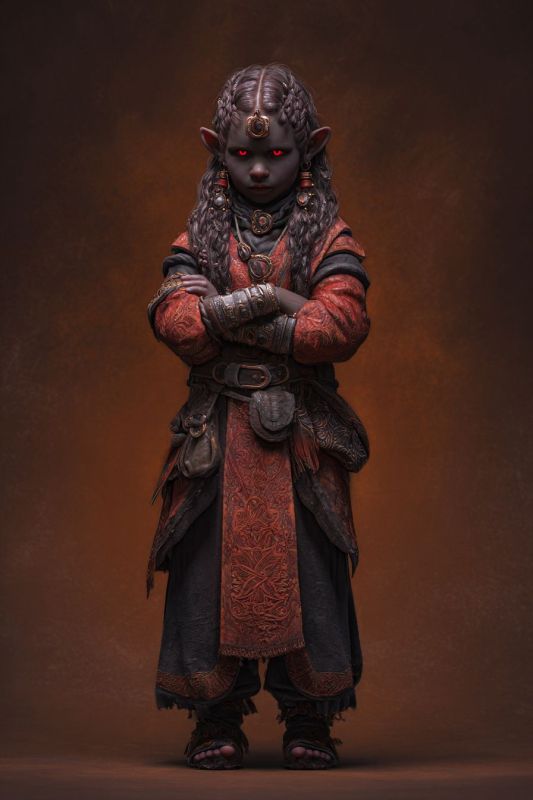 Commoner, Dark Dwarf, Girl 2