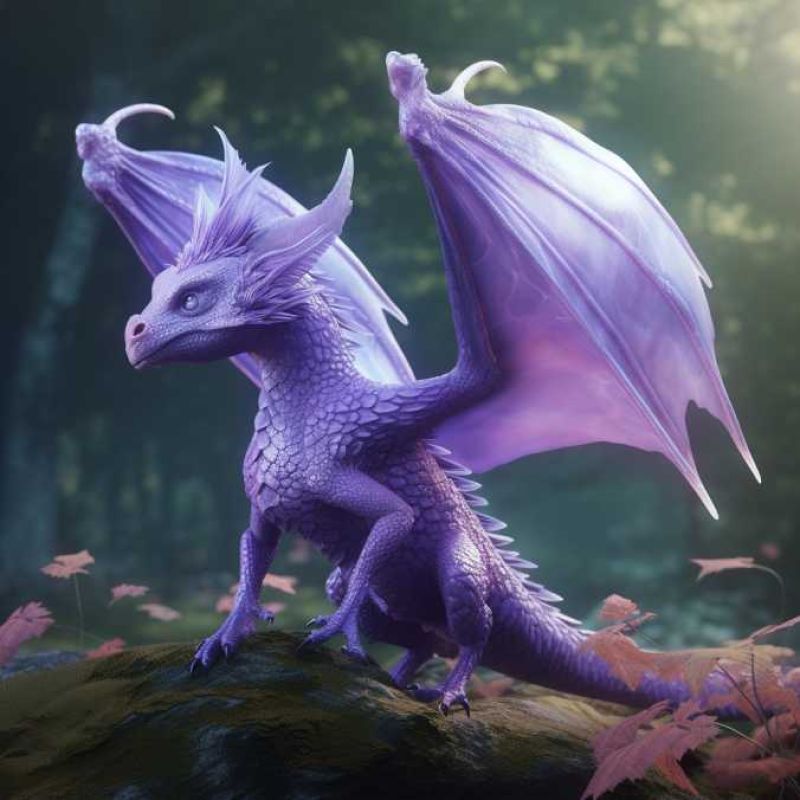 Faerie Dragon (Violet) 2