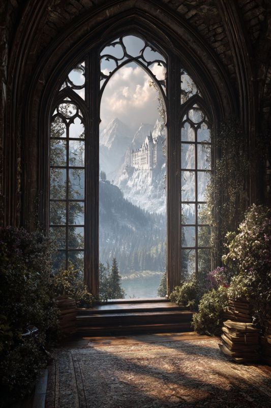 Window, Outside, Huge, Tall