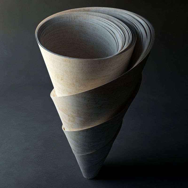 Paper, in shape of a funnel