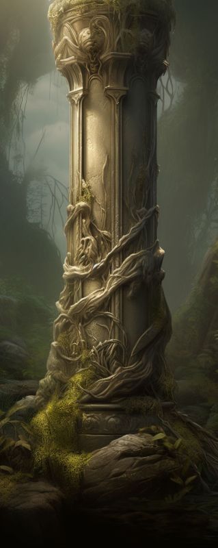 Pillar, Large, Stone 2