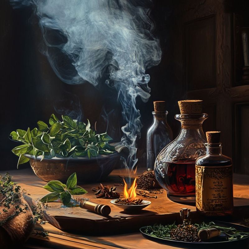 herbs, oils, and incense worth at least 1,000 gp,