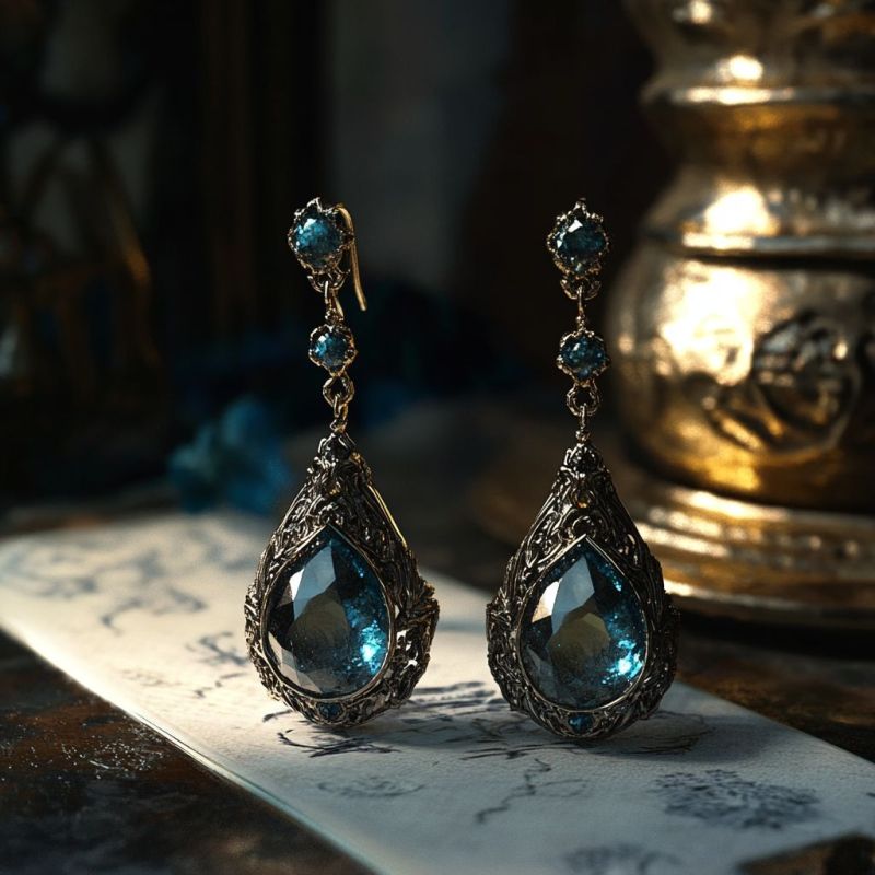 Earrings, Mithral 1