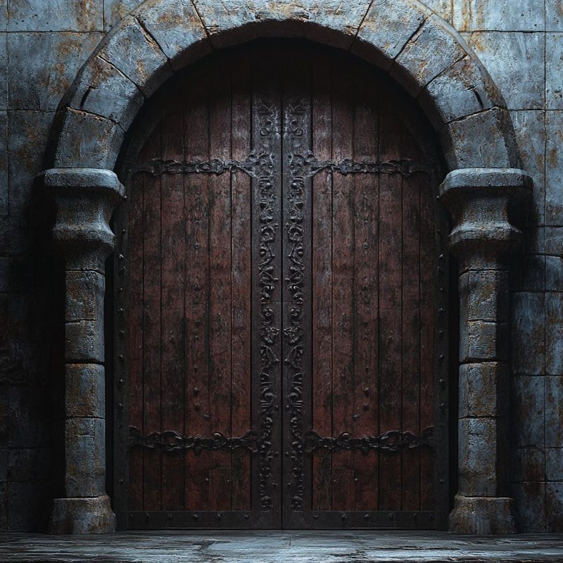 Wooden Door, Large 1