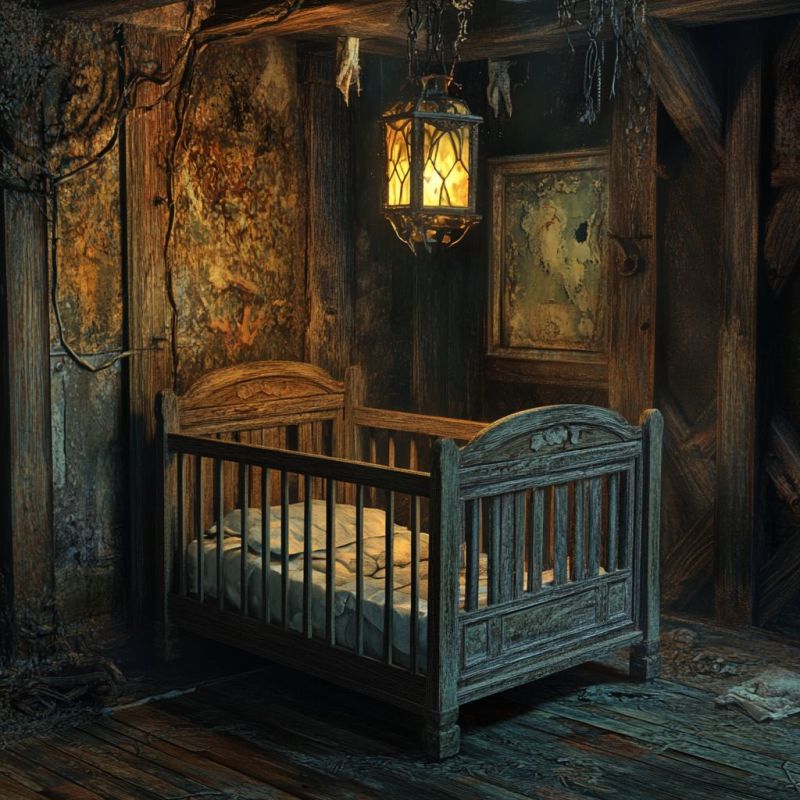 Crib, Wooden 1