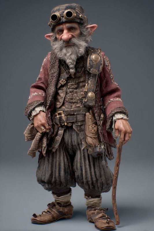 Commoner, Rock Gnome, Man 5
