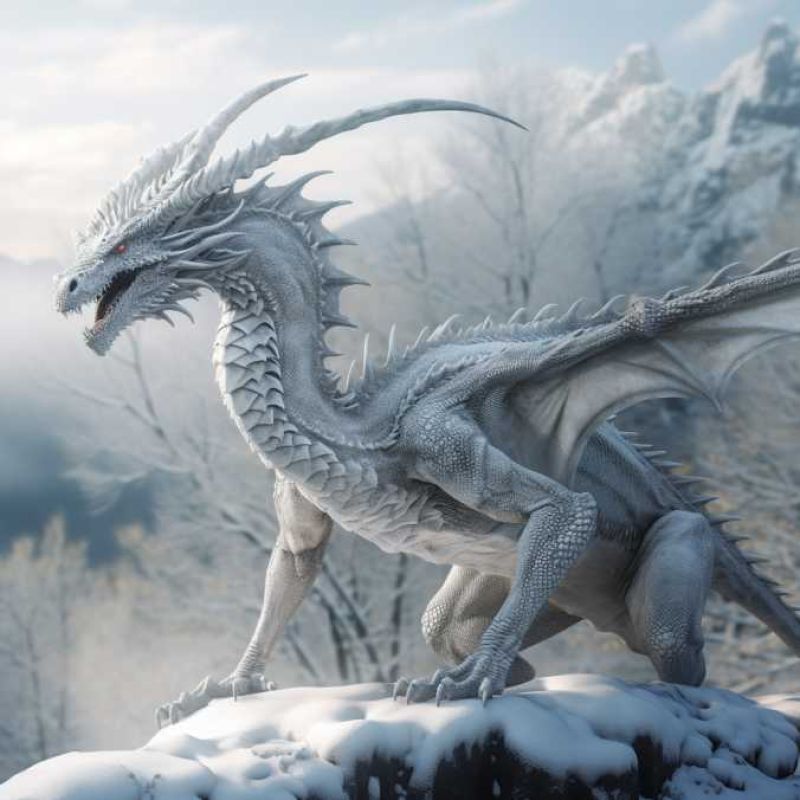 Adult White Dragon 1