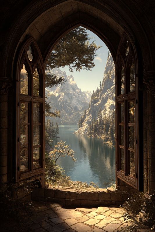 Window, Outside, Large, Tall