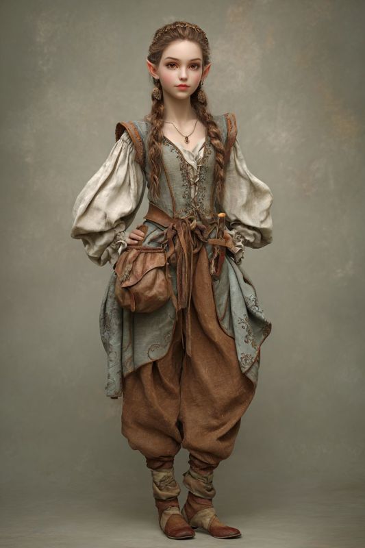 Commoner, Wood Elf, Girl 1