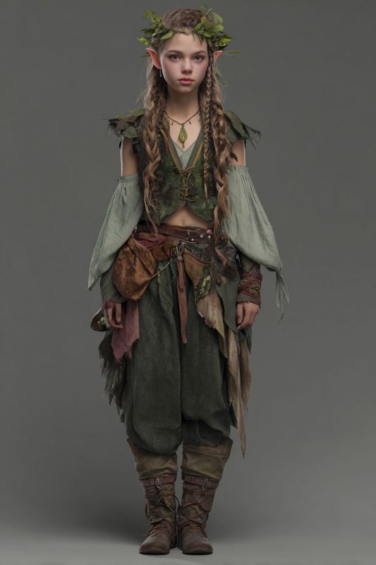 Commoner, Wood Elf, Girl 3