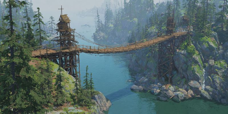 Bridge, Wooden, Huge