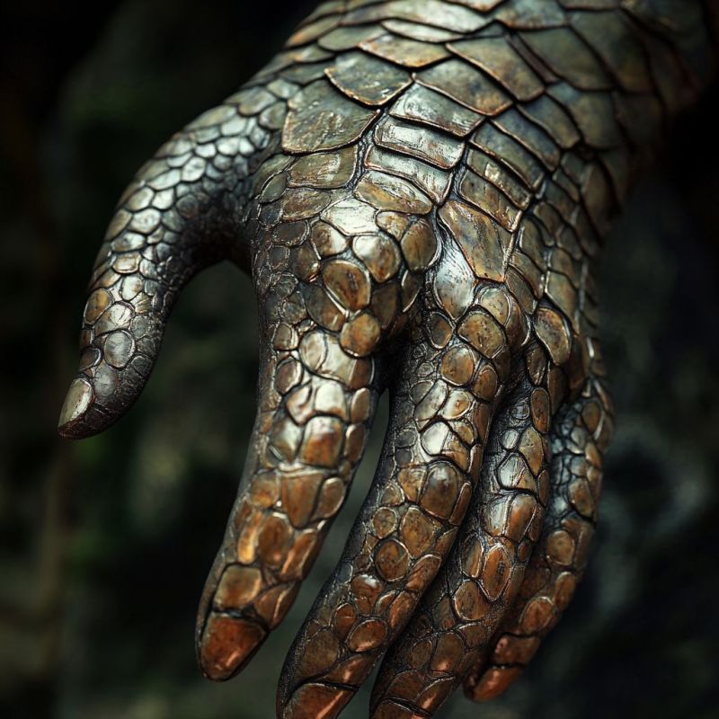 Snakeskin glove