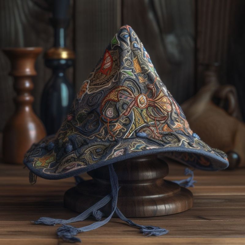 Embroidered Wizard Hat 3