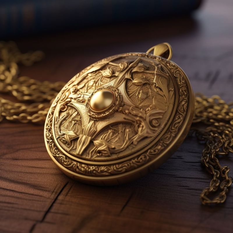 Gold Amulet 3