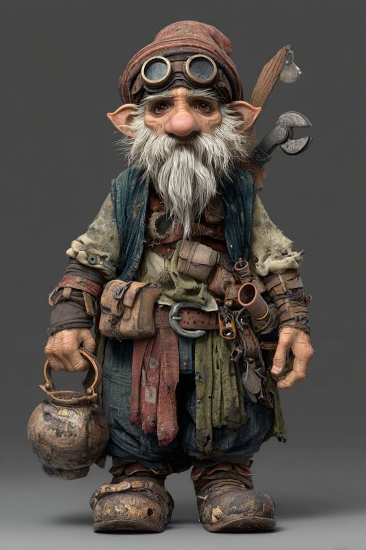 Commoner, Rock Gnome, Man 7