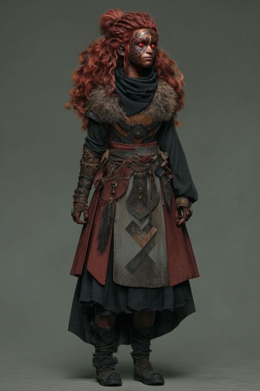 Commoner, Dark Dwarf, Woman 6