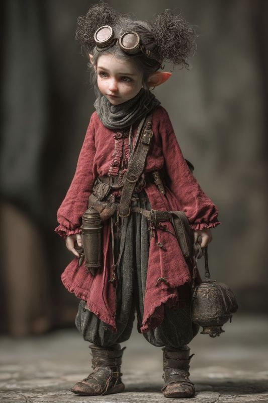 Commoner, Rock Gnome, Girl 1